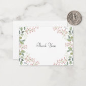 De groene lederen bedankt notitiekaartje (Voorkant / Achterkant in situ)