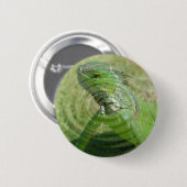 De Groene Leguaan Ronde Button 5,7 Cm (Voorkant /achterkant)