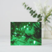 De groene Lichten van Kerstmis Feestdagenkaart (Staand voorkant)