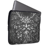 De Groene Man door BurnsInHell Laptop Sleeve (Voorkant Rechts)