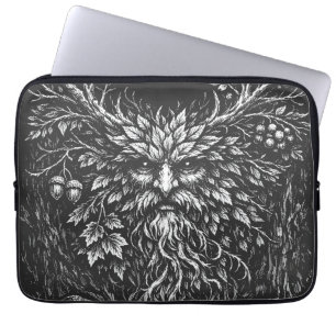 De Groene Man door BurnsInHell Laptop Sleeve