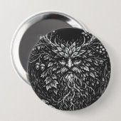 De Groene Man door BurnsInHell Ronde Button 4,0 Cm (Voorkant /achterkant)