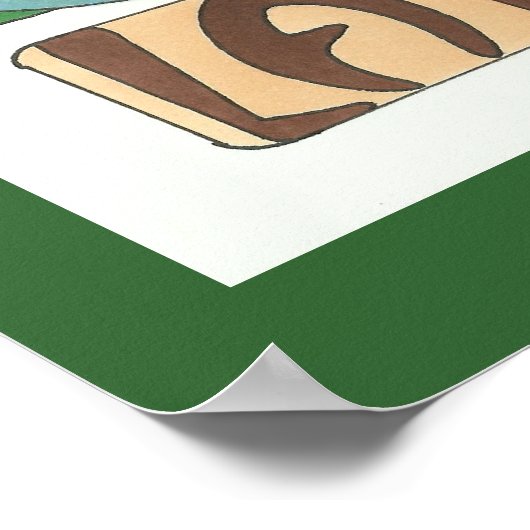 De Groene Melk Poster (Hoek)