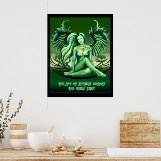 De Groene Melk van Sebor Poster (Keuken)