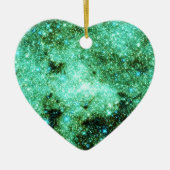 De groene Melkweg van de Melkweg Keramisch Ornament (Voorkant)