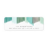 De groene Moderne Etiketten van het het Adres van (Voorkant)