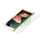 De groene Moderne Foto sparen de Magnet van de Dat Magneet (Linkerzijde)