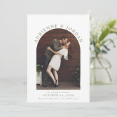 De Groene Moderne Foto van de Sage sparen de Datum Save The Date (Staand voorkant)