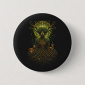 De Groene Moeder Ronde Button 5,7 Cm (Voorkant)