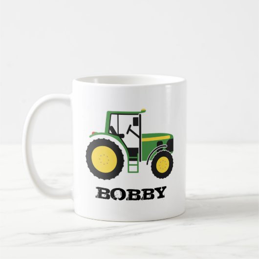 De groene Mok van de Traceur met Naam (Links)