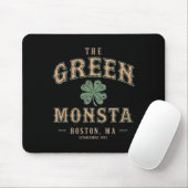 De groene Monsta-outfits St. Patrick's Day Boston Muismat (Met muis)