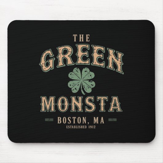 De groene Monsta-outfits St. Patrick's Day Boston Muismat (Voorkant)