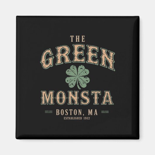 De groene Monsta-outfits St. Patricks Day Boston N Magneet (Voorkant)