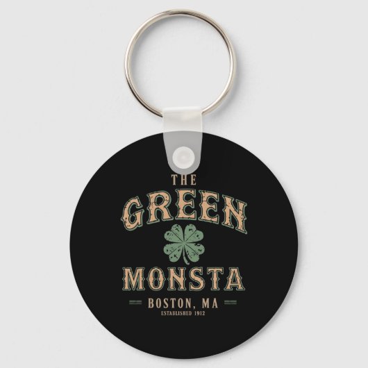 De groene Monsta-outfits St. Patrick's Day Boston  Sleutelhanger (Voorkant)