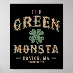 De groene Monsta-uitrusting St. Patrick's Day Bost Poster
