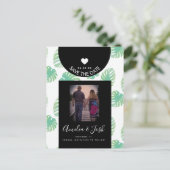 De Groene Monsteras van de waterverf sparen de Dat Briefkaart (Staand voorkant)