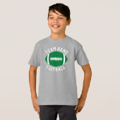De Groene Naam van het Team van het Football, Spel T-shirt (Voorkant volledig)