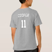 De Groene Naam van het Team van het Football, Spel T-shirt (Achterkant)