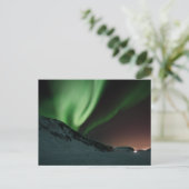 De groene Noordelijke Dageraad Borealis Noorwegen Briefkaart (Staand voorkant)