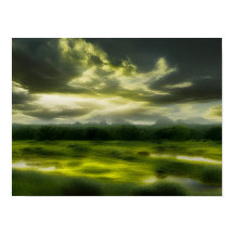 De groene oase print