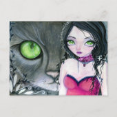 De groene ogen - Briefkaart (Voorkant)