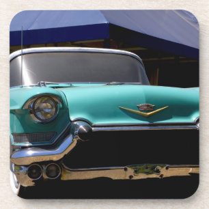 De groene ombouwbare Cadillac van Elvis Presley in Bier Onderzetter