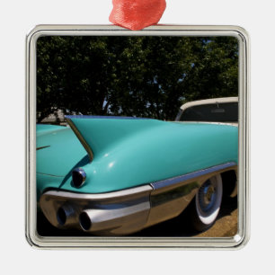 De groene ombouwbare Cadillac van Elvis Presley in Metalen Ornament