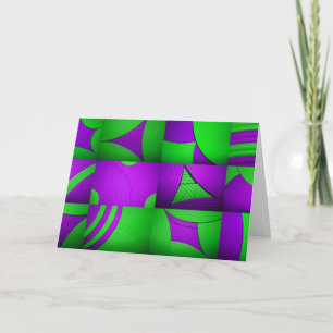 De groene & Paarse Abstracte Kaart van het Patroon