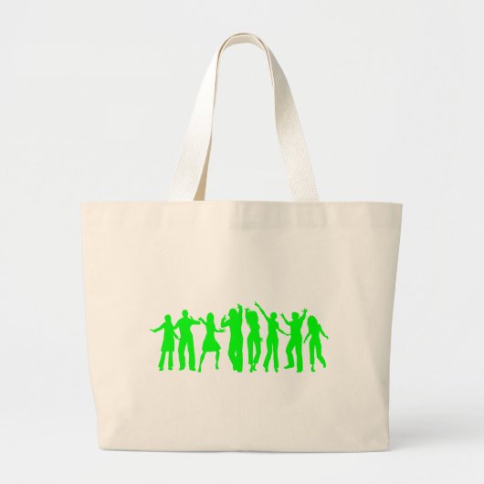De Groene Partij Grote Tote Bag (Voorkant)