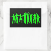 De Groene Partij Rechthoekige Sticker (Tas)