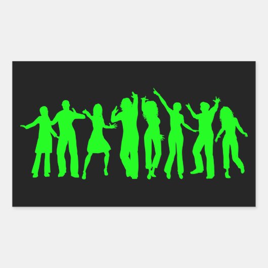 De Groene Partij Rechthoekige Sticker (Voorkant)