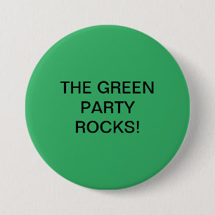 DE GROENE PARTIJ ROCKS! RONDE BUTTON 7,6 CM