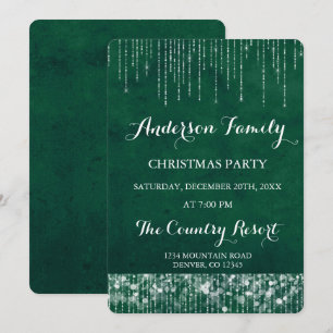 De groene Partij van Kerstmis van het Koord Lichte Kaart