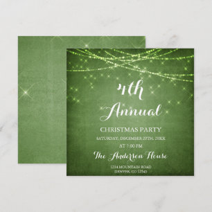 De groene Partij van Kerstmis van het Koord Lichte Kaart