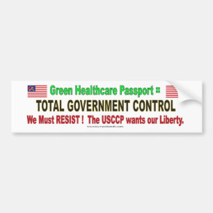 De groene pas weerstaan bumpersticker