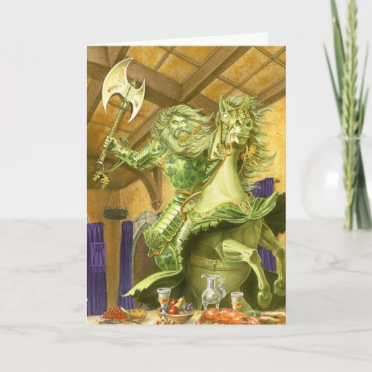 De Groene Ridder zonder grenzen Feestdagen Kaart (Voorkant)