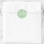 De groene Ronde Waterverf sparen de Stickers van d (Tas)