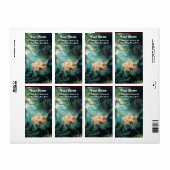 DE groene roze VAN DE ZWANGERSCHAP Etiket (Full Sheet)