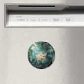 DE groene roze VAN DE ZWANGERSCHAP Magneet (Insitu (Vaatwasser))