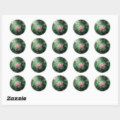 DE groene roze VAN DE ZWANGERSCHAP Ronde Sticker (Vel)