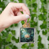 DE groene roze VAN DE ZWANGERSCHAP Sleutelhanger (Hand)