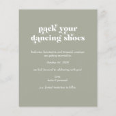 De Groene Sage van de Typografie van de Retro van  (Achterkant)