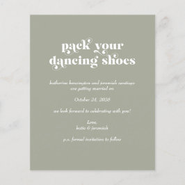 De Groene Sage van de Typografie van de Retro van 