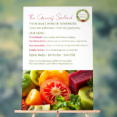 De groene salade acryl bord (Neutraal)