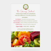 De groene salade acryl bord (Voorkant)