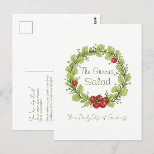 De groene salade briefkaart