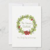 De groene salade kaart (Voorkant)