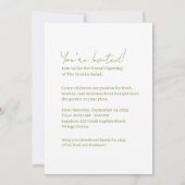 De groene salade kaart (Achterkant)