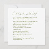 De groene salade kaart (Achterkant)