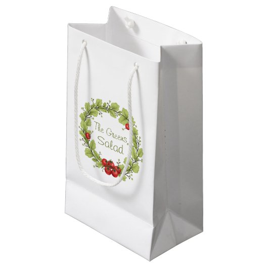 De groene salade klein cadeauzakje (Voorkant Gekanteld)